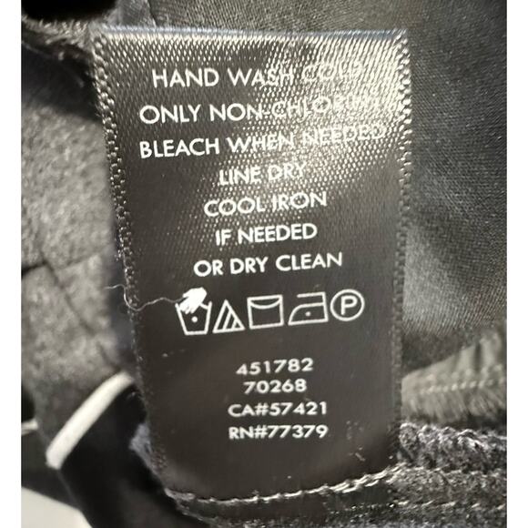 Ann Taylor Sides Stripes Zipper Hem Trousers Gray Black White L academia 89-04 - Picture 13 of 14